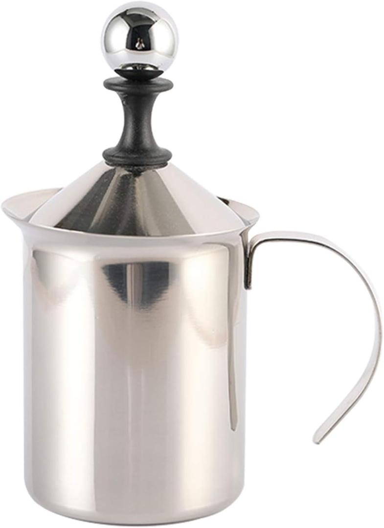 Manual Stainless Whipped Cream Dispenser - Stainless Steel Handheld DIY Whipped Cream Dispenser - Perfect Cream Whipper Maker for Gift,Lid Manual Stainless Whipped Cream Dispenser - Stainless Steel Handheld DIY Whipped Cream Dispenser - Perfect Cream Whipper Maker for Gift,Lid