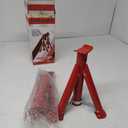 Foldable Jack Stands 3 Ton (6,600 LBs), 11.42"-16.06" Adjustable Height with Mobility Safety Pin,Car Jack Stand for Home&Garage, Workshops,Lifting SUV, Pickup Truck,UTV/ATV, Red, 1 Pair