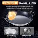 LOLYKITCH Nonstick Paella Pan | Ceramic Coated | 16 Inch for Family of 8-10