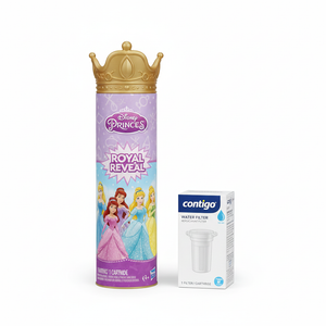 Contigo Replacement Filter for Clybourn FreeFlow Filter Water Bottle with AUTOSEAL Lid, Disney Princess Royal Color Reveal