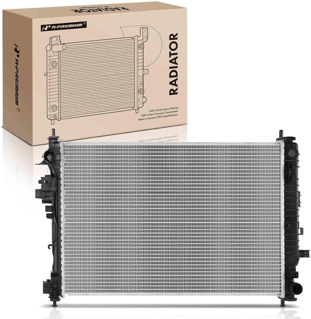A-Premium Engine Coolant Radiator Assembly Compatible with Chevrolet Malibu 2016-2019 & Buick LaCrosse 2018-2019, 1.8L 2.5L