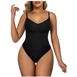 SHAPERX Women's Shapewear Bodysuit Tummy Control Body Shaper Seamless Sculpting Snatched Waist Body Suit, L-XL