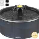 Cat Water Fountain, Cat Fountain Indoor Dual Filtration System, 2.5L/84oz Automatic Pet Water Fountain, Ultra Silent - Easy Clean Cat Drinking Fountain