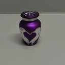 Purple Small Urns for Human Ashes - Angel Wings & Heart Mini Urns - Cremation Keepsakes urns for Ashes - Ash Holders  Urn -ERN - Tiny Urns for Men - Miniature Urn - (Single)