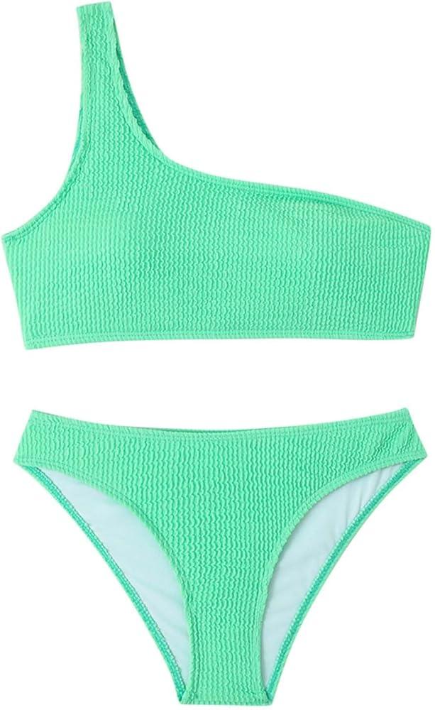 Women's One Piece Swimsuit- One Shoulder Bathing Suit Cutout Tummy Control Swimwear M