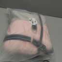 KOESON Four Legged Winter Coat, Warm Dog Jacket with Adjustable Buckles, Turtleneck Windproof Fleece Jackets, Reflective Fullbody Snowsuit Puffer Coat Pink Grey L