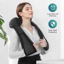 Snailax Shiatsu Back Neck Massager with Heat, Neck Shoulder Massager, Deep Kneading Massager Gifts for Mom, Dad, Mothers Day,Gifts Presents for Her,Him
