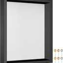 Califortree 8x10 Shadow Box Frame with Soft Linen Back - Metal Push Pins Included, Memory Shadow Box Display Case for Bouquet Awards Medals Wedding Photos and More, Black