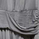 firfig Women's Elegant Mesh Long Sleeve Flare Maxi Dress Tie Low Back Formal Cocktail Maxi Dresses Wedding Guest, Navy Blue X-Large