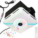 Bathroom Exhaust Fan with Bluetooth Speaker & Light, 230 CFM 1.5 Sone, Plug Play Easy Install, Bathroom Vent Fan with 7 RGB Modes & Music, 3 Dynamic Lighting, 3000K6500K Dimmable, Nightlight