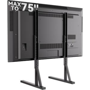 Universal TV Stand Legs for 35-75 Inch LCD/LED/OLED TVs, Tabletop TV Mount Base with 7 Height Levels, Heavy Duty Steel Frame TV Feet Holds up to 120lbs, Max VESA 800x400mm