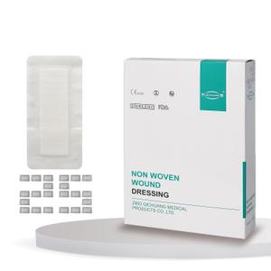 4X8 Inches Extra Large Sterile Adhesive Island Wound Dressing Bandages - Non Woven Cover Bordered Gauze Pads, 25 Individually Pack, High Absorbent, Medical Grade by QICHUANG(4X8 In - C25)