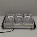 Alpha Living 3x2.5 QT Food Warmers for Parties Buffet Servers and Warmers  Premium Catering Supplies Buffet Display  Stainless Steel Electric Food Warmers with Temperature Control