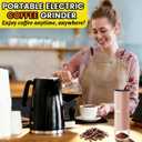 Portable Electric Conical Burr Coffee Grinder, USB-C Rechargeable Cordless Handheld, Adjustable Settings & Auto-Stop, Metal Shell for Travel, Camping, Home Espresso & French Press - Pink