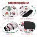 Christmas Coffee Mat 12"x20",Dish Drying Mat for Kitchen Counter, Absorbent Anti-Slip Bar Mat for Countertop, Fit Under Coffee Maker or Dish Drying Rack