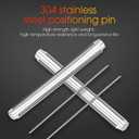 600pcs Fiber Optic Heat Shrink tubing Long 60mm Fiber Optic Cable Protective Tube Double Steel Needle 304 Stainless Steel PE Transparent Bare Fiber Fusion tubing hot melt tubing Fiber Splice Sleeves