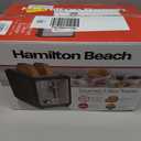 Hamilton Beach Gourmet 2 Slice Slot Toaster with Extra Long & Wide Slots, Sure-Toast Technology, Shade Selector with 7 Browning Levels, Bagel Setting, Matte Black and Stainless Steel (22996)