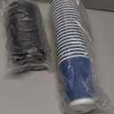 Lamosi 12 OZ Disposable Coffee Cups with Lids 50 Pack, Hot Paper Insulated Corrugated Ripple Wall Cup for To Go Drinks and Beverages (Blue)