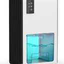 Dehumidifiers for Home, 85Oz Portable Dehumidifiers for Bedroom with Auto Shut Off, FRESHDEW Small Dehumidifiers (960 Sq.ft) with 7 Colors LED Light for Bathroom Bedroom Closet RV (White & Black)