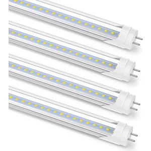 Romwish 36 Inch T8 LED Tube Light, 14W(30W Equiv.), 1600LM, 5000K Daylight, Type A+B Plug & Play or Ballast Bypass, F25T8 Fluorescent Replacement, Double-Ended Power, Under Cabinet Light, 4 Pack (3FT)