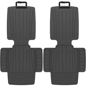 insefocc Car Seat Protector for Child Car SeatTPE Waterproof & Anti-Slip No Imprints,carseat Protector car seat Cover Universal Fit for Baby & Pet Use, BPA-FreeBlack 2