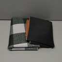 2 Pcs Winter Wonderland Coir Doormats Outdoor Welcome Door Mats Layered Buffalo Plaid Snowflake Front Door Rugs Non Slip Floor Mats for Porch Entryway Indoor Outdoor Decor (Green and White)