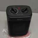 Space Heater, 1500W Electric Heaters Indoor Portable with Thermostat, PTC Fast Heating Ceramic Room Small Heater with Heating and Fan Modes for Bedroom, Office and Indoor Use (Black)