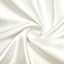 VACVELT Charmeuse Satin Fabric by The Yard, 60 Inch Wide Ivory White Satin Fabric Shiny & Soft Cloth Fabric, Silky Satin Fabric for Bridal Dress, Wedding Decorations, Crafts, Sewing, Draping (5 Yards)