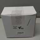 VioraWhite 48 Pcs 3.15 Inch DIY Christmas Ornaments Black Ball Ornament Xmas Plastic Matte Flat Discs Christmas Tree Hanging Ornament Decorations DIY Crafts Painting Drawing Stickers Decals