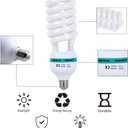 85W Light Bulb 5500K CFL Daylight Spiral Softbox Bulb in E27 Socket for Photography Photo Video Studio Lighting White 1 Pack