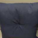 Arden Outdoor Plush Modern Tufted Seat Cushion, 20 x 20, Water Repellent, Rain Proof, Fade Resistant Seat Cushion for Rocking Or Dining Chairs Sapphire Blue Leala