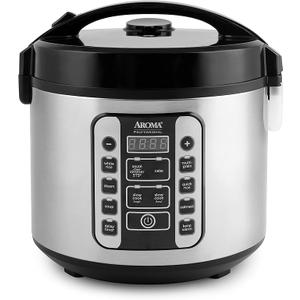 Aroma Housewares AROMA® Professional 20-Cup (Cooked) / 5Qt. Digital Rice Cooker, Steamer, and Slow Cooker Pot with 10 Smart Cooking Modes, Including Sauté-then-Simmer®