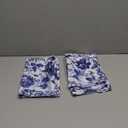 Blue and White Porcelain Floral Throw Pillow Cover Queen Size Set of 2 Vintage Chinoiserie Lumbar Pillow Case Farmhouse Standard Pillowcases with Zipper Decorative Cushion Covers for Bedroom,20"x30"