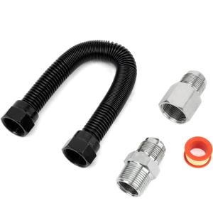 Stanbroil 3/4" x 12" Non-Whistle Flexible Flex Gas Line for Natural Gas or Liquid Propane Fire Pit and Fireplace