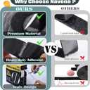Navona 30Ft x 1 Inch Hook and Loop Strips with Adhesive, Double Rolls of Heavy Duty Self Adhesive Tape with Backing, Nylon Self Adhesive Tape for Home Office School and Crafting,Black