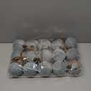 Liliful 15 Pcs Velvet Christmas Balls Bulk Flocked Christmas Tree Ball Ornaments Plastic Xmas Decorative Hanging Ornaments(Dusty Blue,3.15 Inch)