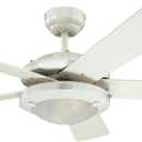 Westinghouse 7233600 Comet Indoor Ceiling Fan with Light, White
