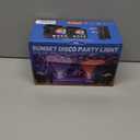 2-Pack Sunset Lamp Disco Ball Party Lights - Sound Activated LED Strobe & Stage Lights for Home Parties, Weddings, Bars, Clubs, Karaoke, Halloween, Christmas & Wall Dcor (Enhanced Dual Lighting Set)