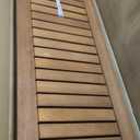 Amazonia Aster Backless Patio Eucalyptus Wood | Ideal for Outdoors and Indoors, 53", Brown Bench