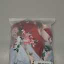 OYOANGLE Women's 3 Pieces Floral Print Satin Sleep Pajama Shorts Loungewear Shorts (Burgundy Blue Apricot)