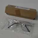 Pro Acme Classic Round Metal Clear Lens Glasses Frame Unisex Circle Eyeglasses (Silver) (-3.25)