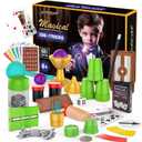 Magic Kit for Kids, 300+ Magic Tricks Perfect Toy for Boys and Girls, Magic Wand Magician Set with Instruction Manual and Video for Beginners Ages 6 7 8 9 10 11 12 Years Old
