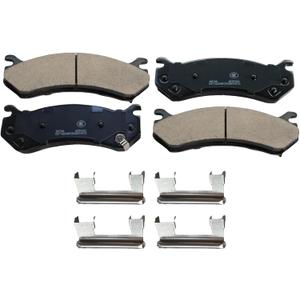 D785 Ceramic Brake Pads Kits Fit for Cadillac Escalade 02-06, Escalade ESV, Escalade EXT | for Chevrolet Chevy Astro, Express, Avalanche Silverado 1500 Suburban 1500 Tahoe | for GMC C2500 K2500