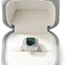 Premium Velvet Ring Box Jewelry Gift Box Small Rings Holder for Birthday, Proposal, Engagement,Wedding, Valentine's Day (Grey)