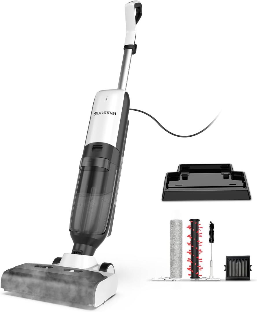Wet Dry Vacuum Steam Mop, 4-in-1 Steam Vacuum Cleaner for Floor Cleaning