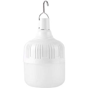 LED Emergency Light Bulb 80W 80mm White Light USB Charging Energy Saving Bulb for Night Market Lighting,Household Power Outage Emergency,Construction Repair, Night Walk