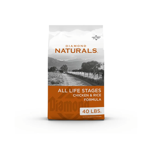 Diamond Naturals All Life Stages Chicken and Rice Formula Dry Dog Food Protein from Real Chicken, and Probiotics 40 Pound (Pack of 1) Best By July 20, 2026