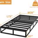 OSASET Twin Box Spring, 7 Inch Twin Box Spring Only, 3000 lbs Heavy Duty Metal Frame Mattress Foundation with Fabric Cover, Easy Assembly-Noise Free