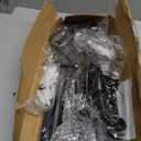 Black Double Curtain Rods for 30in-65in Windows with Brackets and Curtain Clip,1Inch Heavy Duty Dual Curtain Rod, Adjustable Decorative Curtain Rod for Window,Bathroom,Patio,Bedroom,Sliding Glass,Door