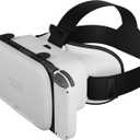 Orzly VR Headset Designed for Nintendo Switch & Switch OLED Console with Adjustable Lens for a Virtual Reality Gaming Experience and for Labo VR - White - Gift Boxed Edition